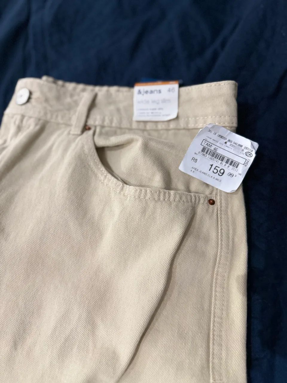 Calça wide leg creme  - Foto 3