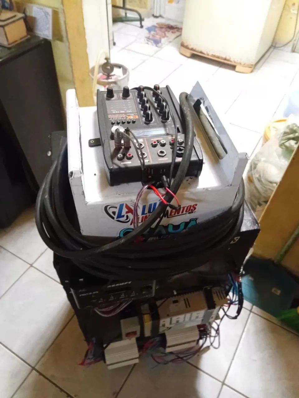 Caixa de som bobzinha com mesa de som  - Foto 4