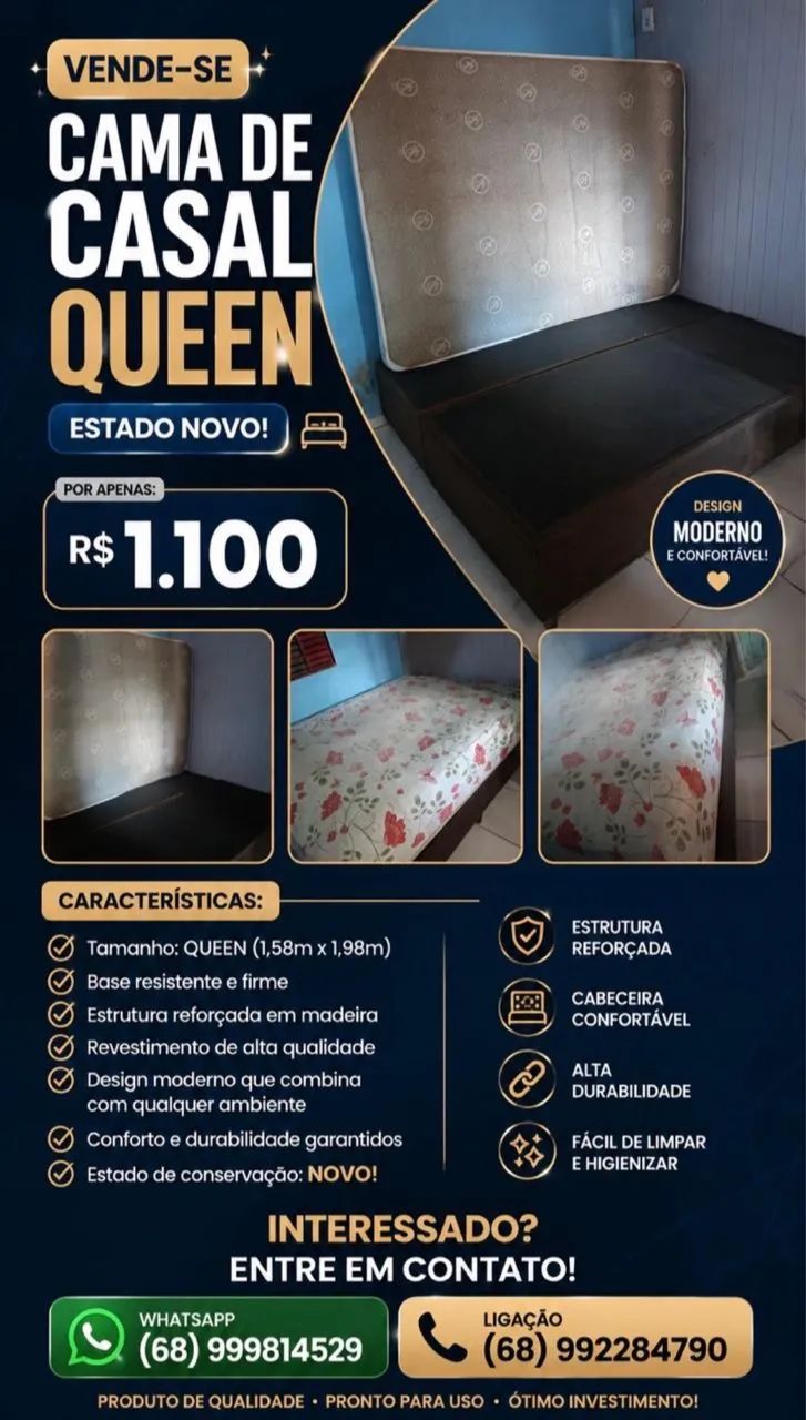 Vende-se cama QUEEN 