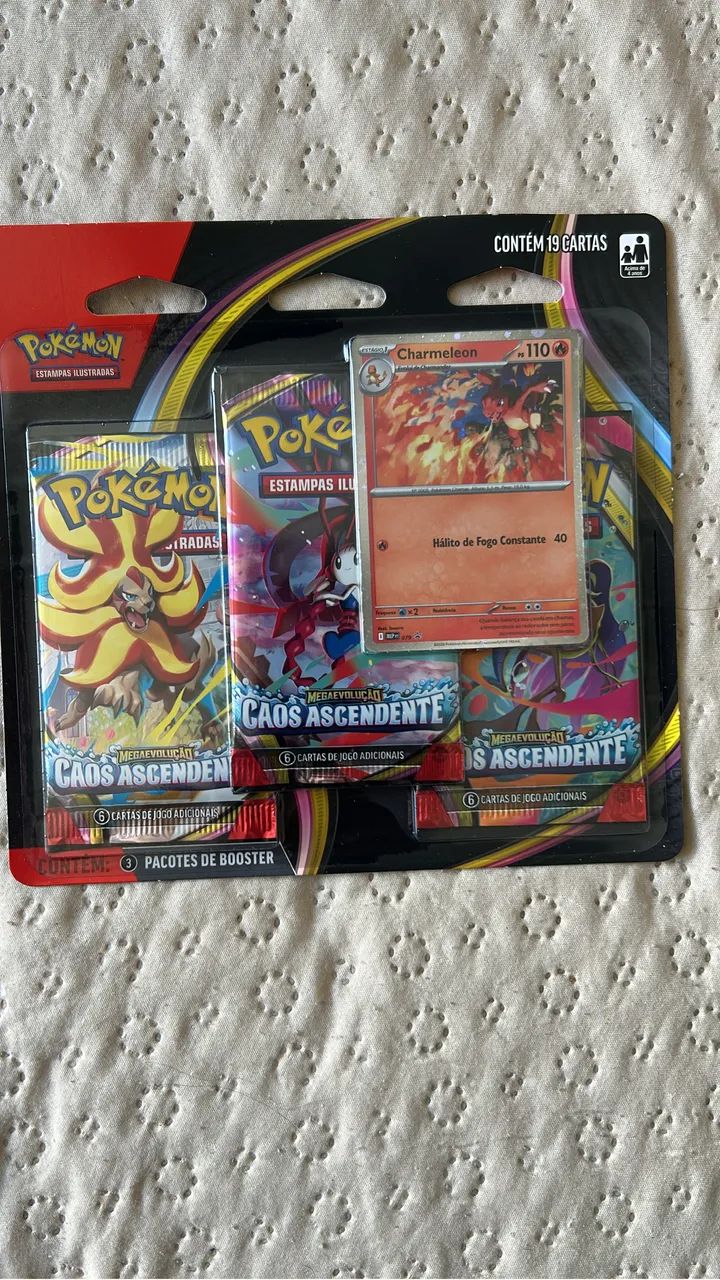 Blister Triplo Pokemon Caos Ascendente Charmeleon