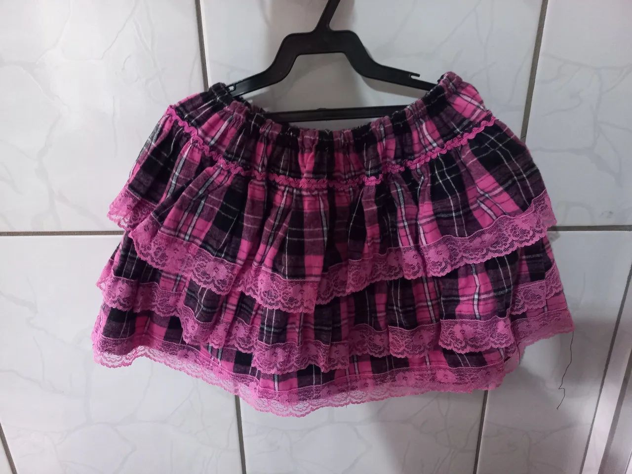 Roupa Xadrez Rosa e preto ( Festa Junina) - Foto 5
