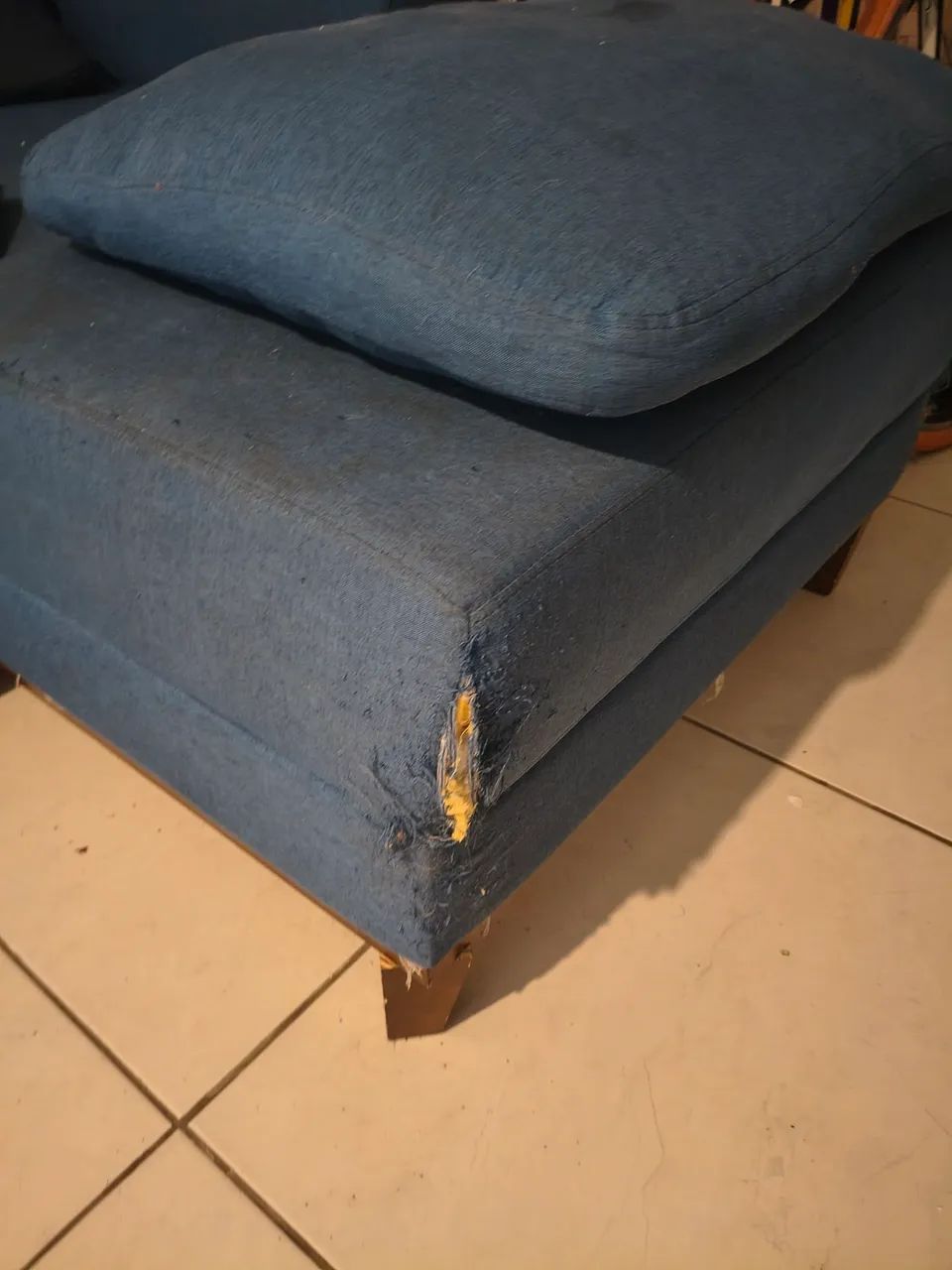 Sofá chaise usado doação - Foto 2