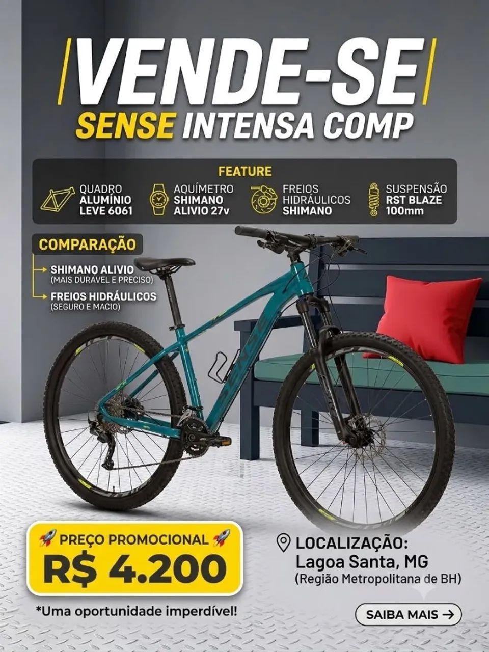 Vende-se uma bicicleta 