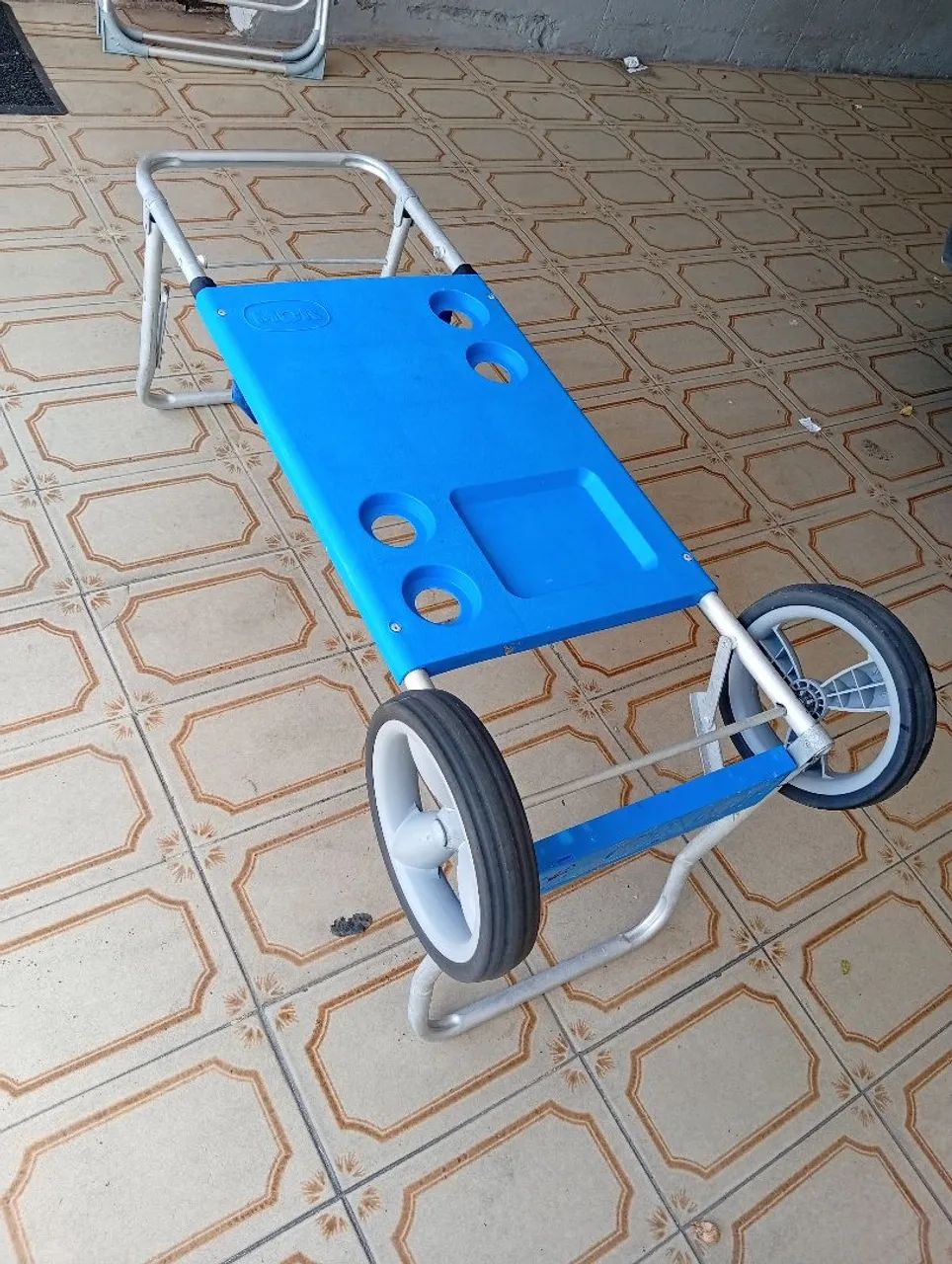 Carrinho de praia alumínio - Foto 2