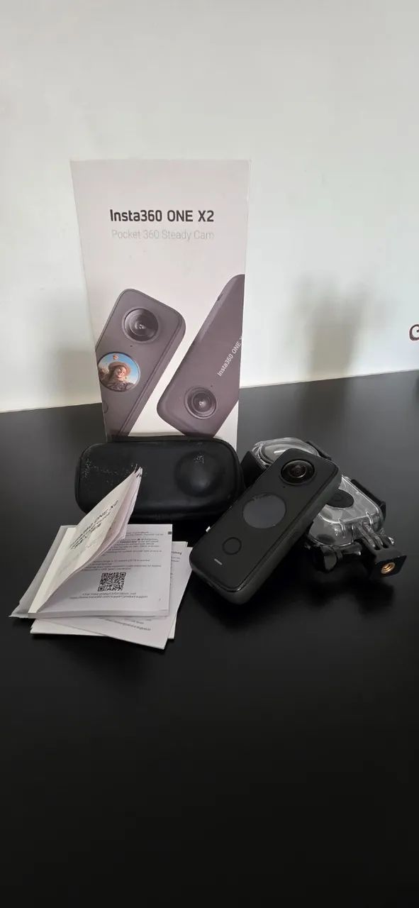 Camera Insta360 X2 5.7k + Memória de 128gb + Acessórios - Foto 3