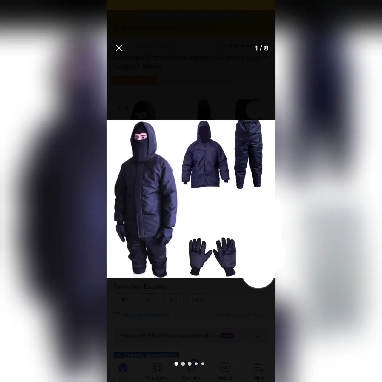 Roupa termica