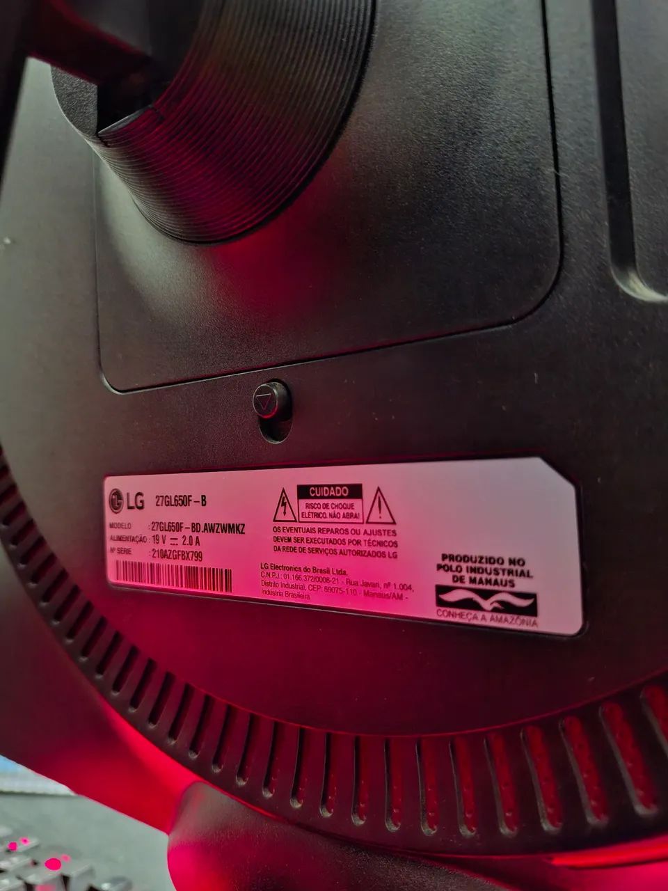 Monitor ultragear LG 144hz 27 polegadas - Foto 2