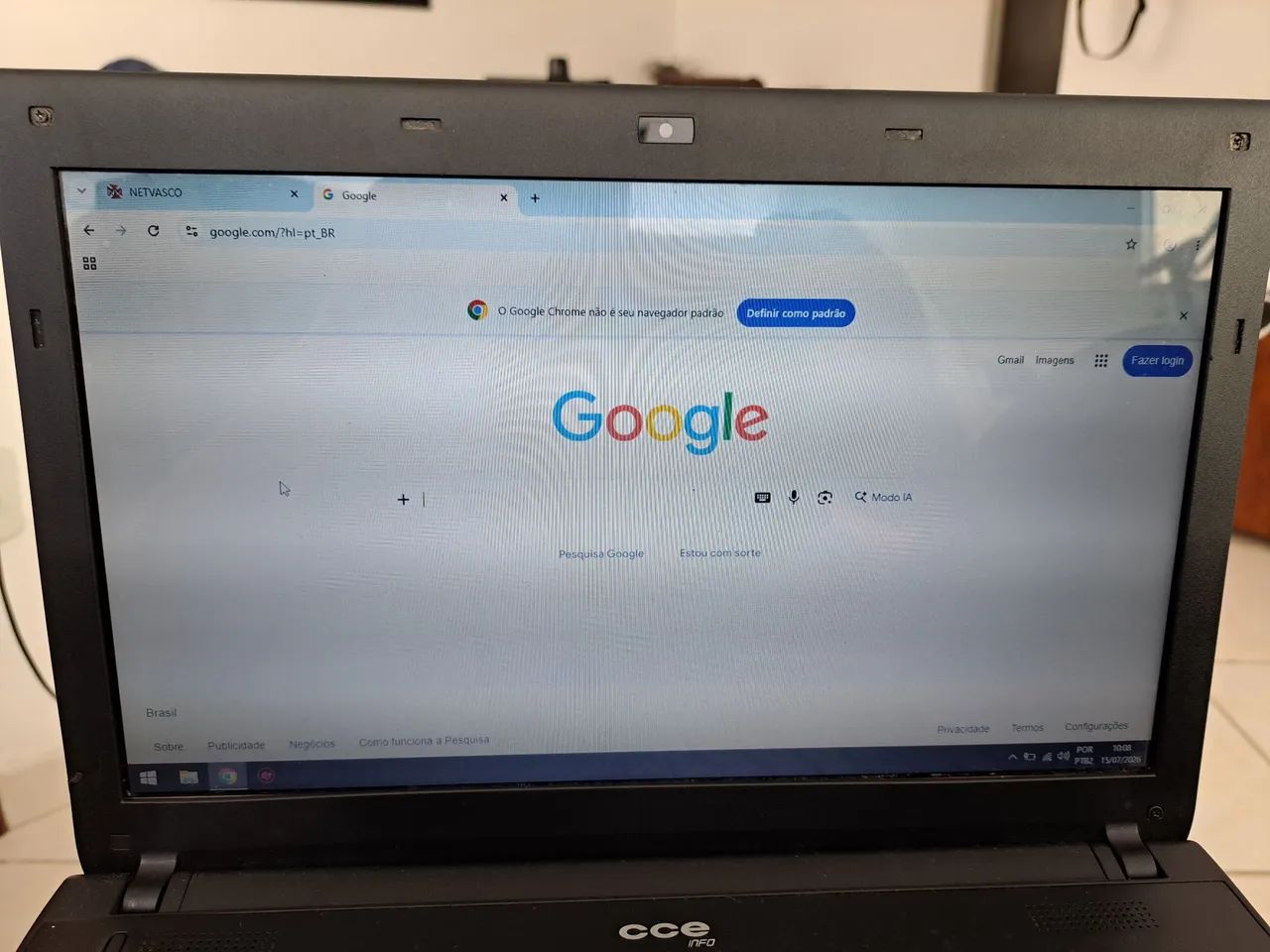 Laptop com processador INTEL,  4GB RAM, 500 GB HD, 