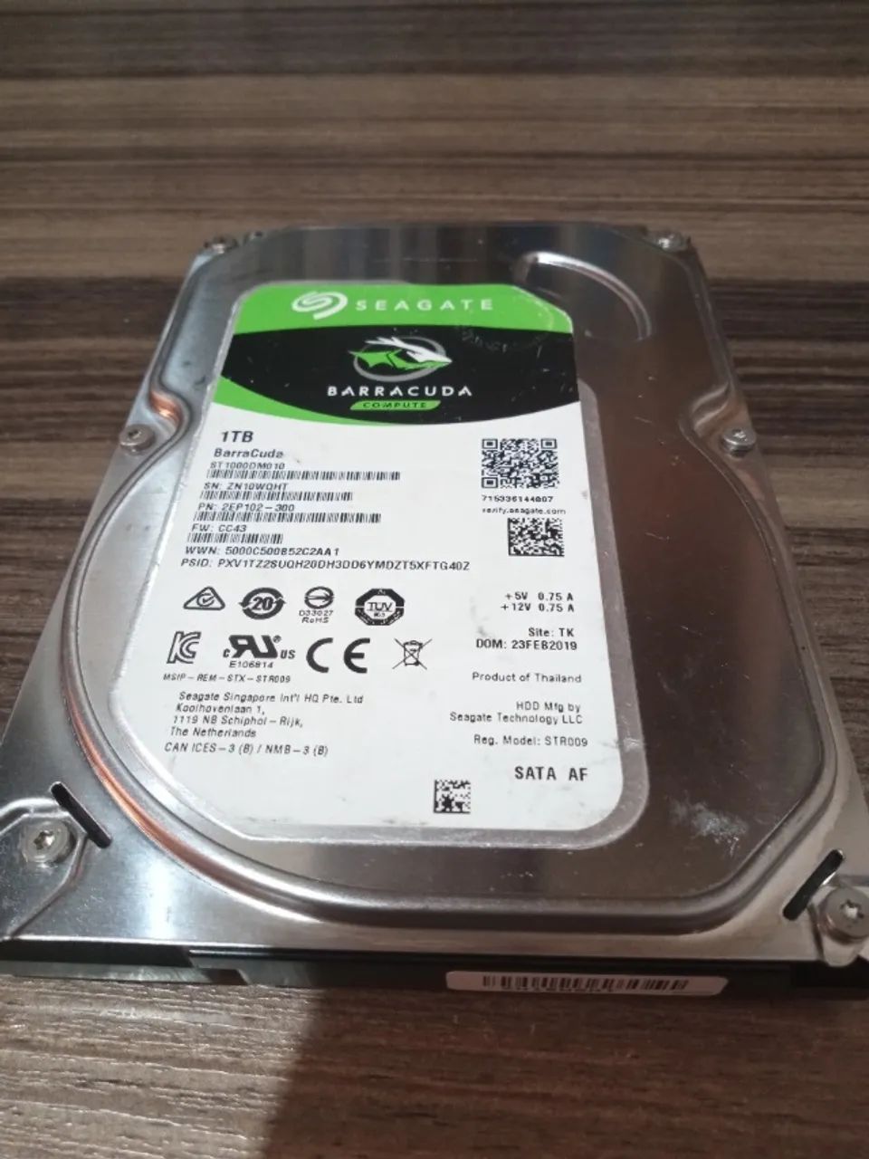 HD Seagate Barracuda Compute  1 Tb