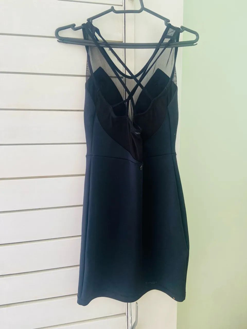 Vestido preto com tule P - Foto 4