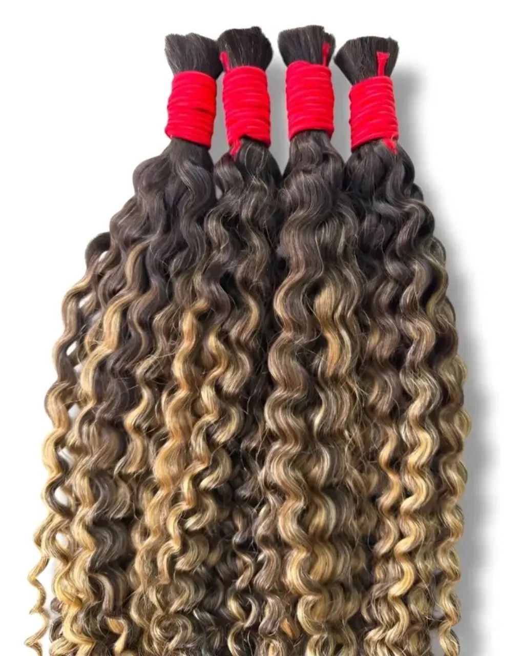 Cabelo cacheado humano com luzes/mechas  - Foto 2