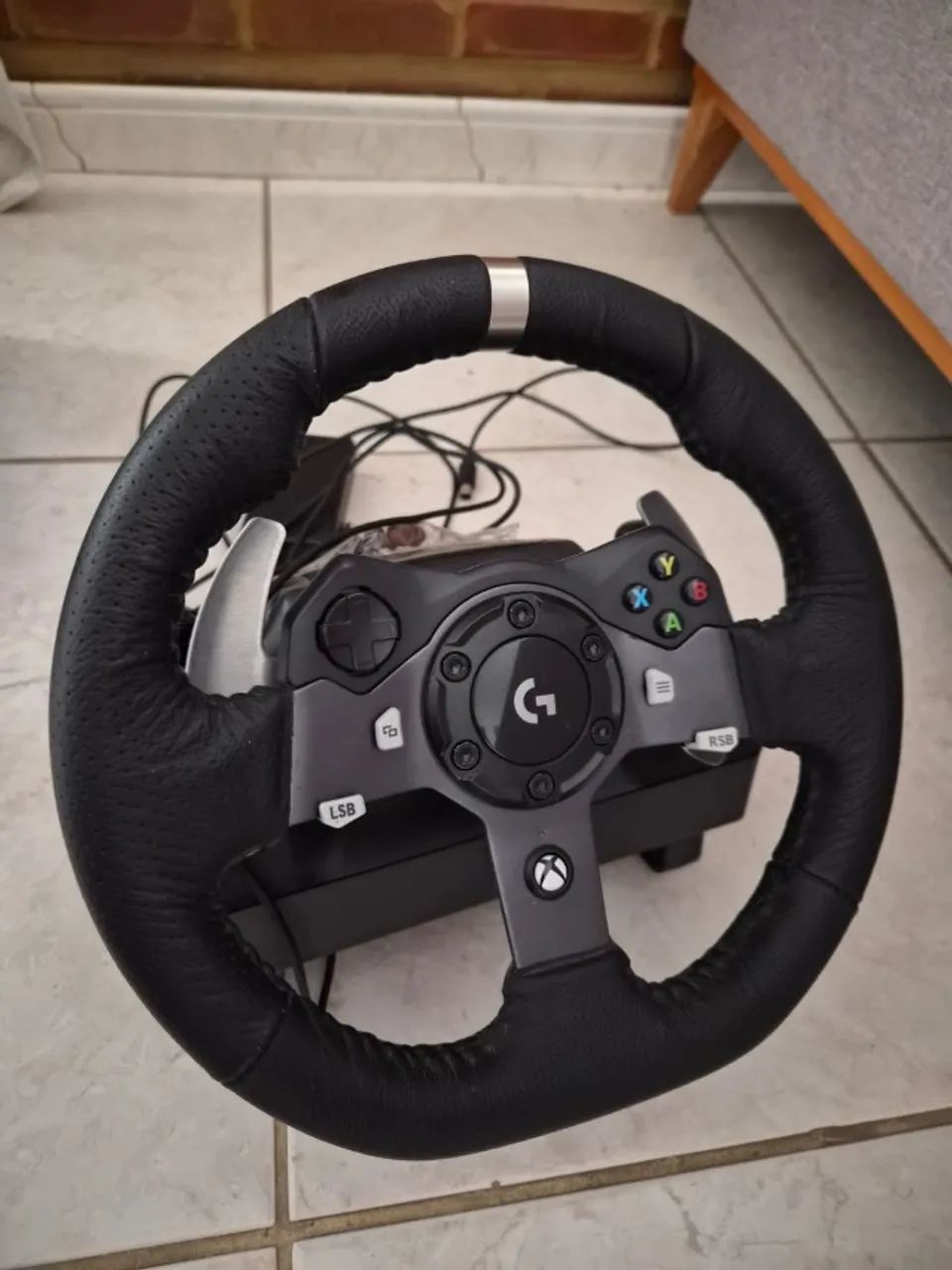 Volante Logitech G920 Driving Force e Pedais com Force Feedback para Xbox / PC - Foto 4