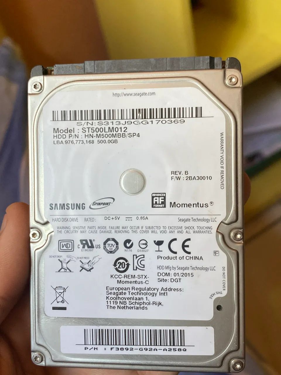HD SAMSUNG 500GB