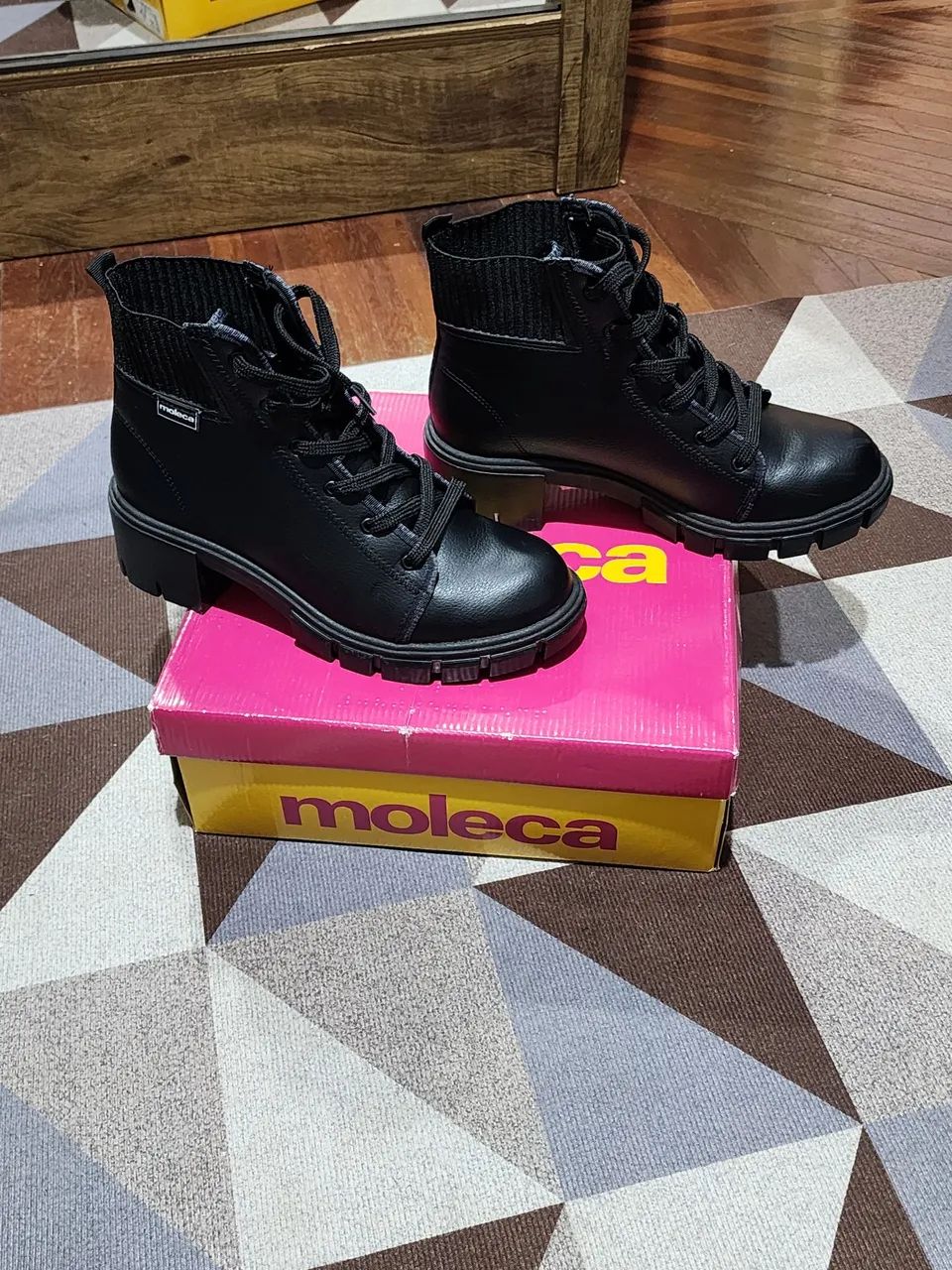 Bota moleca feminina preta 37 - Foto 4