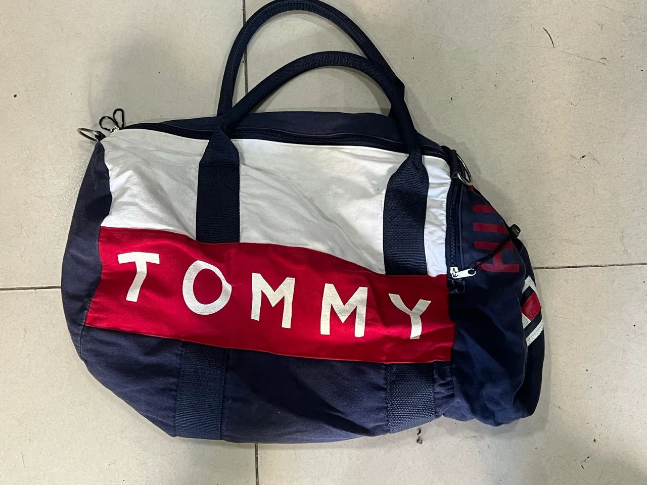 bolsa tommy hilfiger azul grande