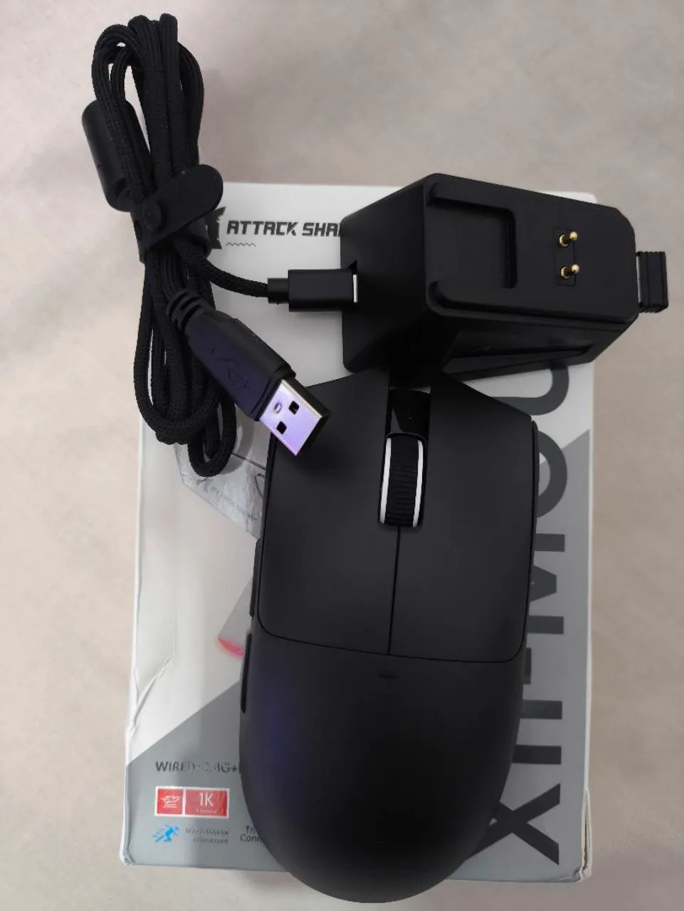 Mouse Attack Shark X11 preto (NOVO)429414210801520641