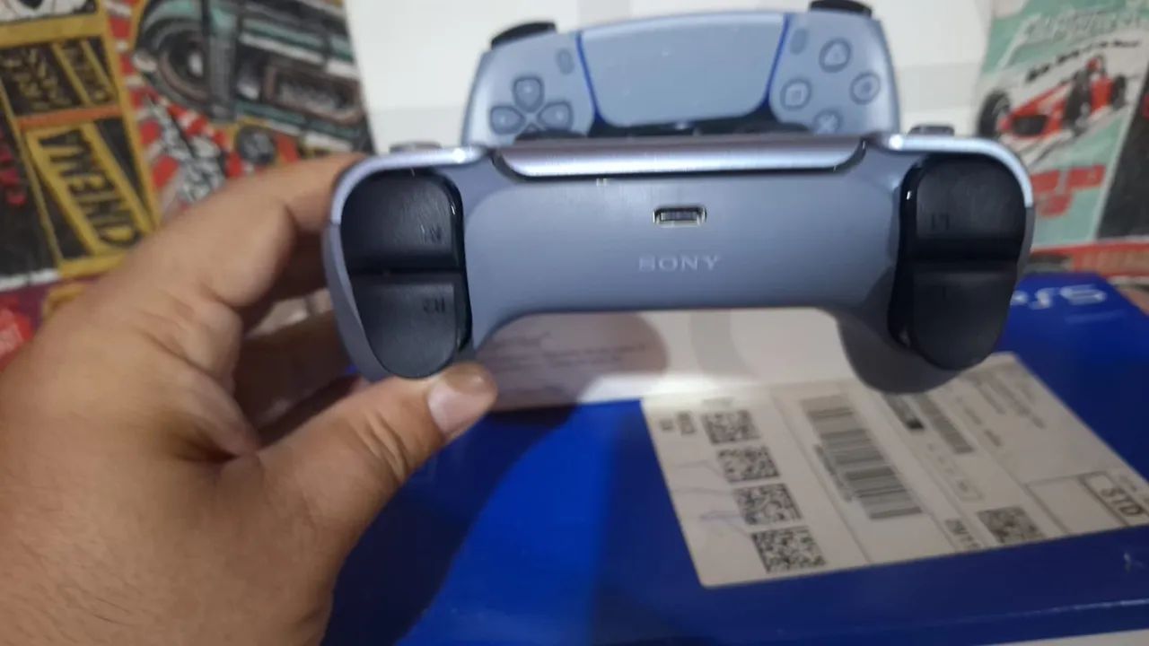 Controle PS5 sem Fio DualSense -  Sterling Silver - Foto 3