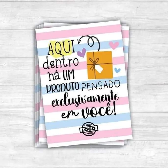 Cartão Personalizado Com Sua Logo - Foto 4