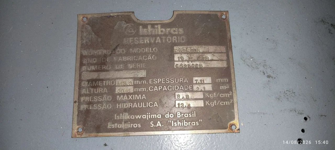 Reservatório de ar comprimido - Foto 4