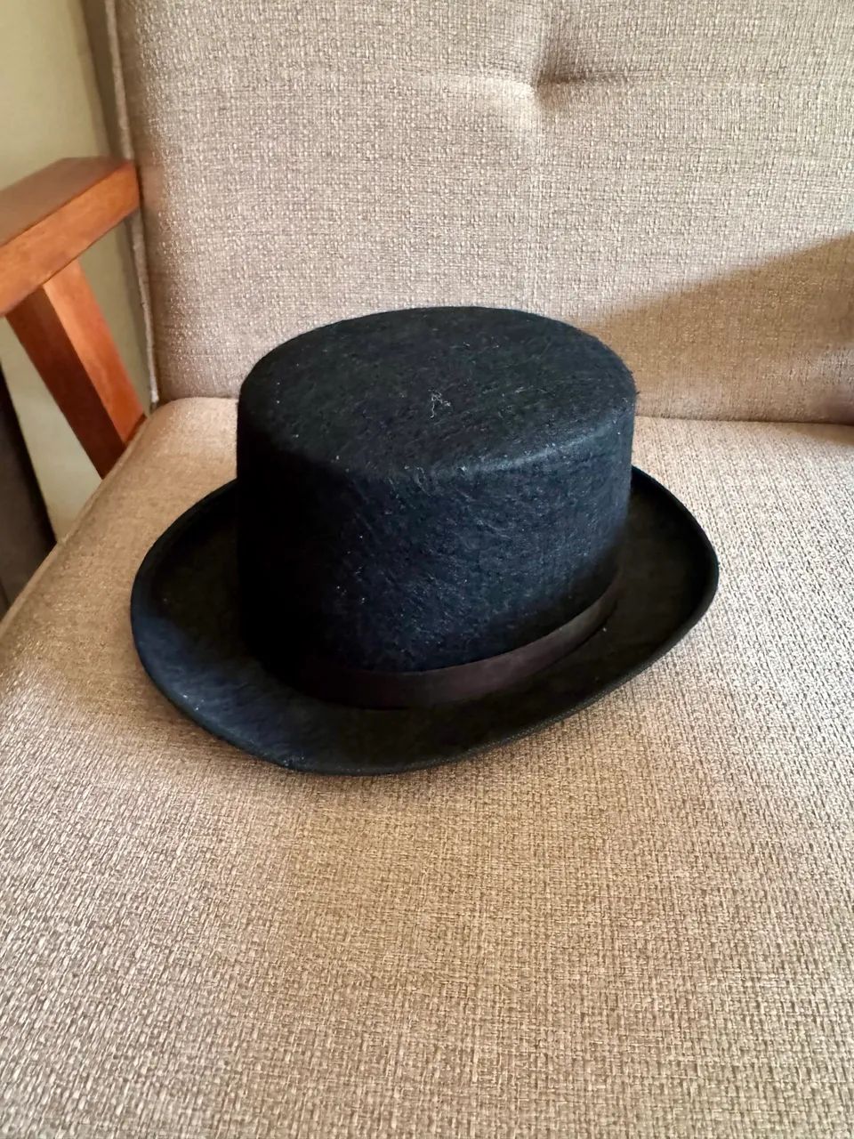 Cartola Clássica Preta em Feltro - Estilo Vintage