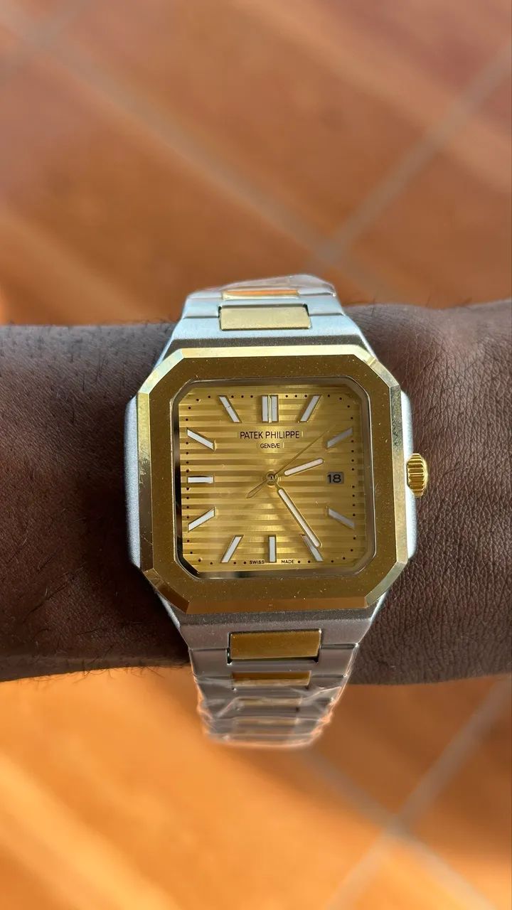 Relógio Patek Prata e Dourado - Estilo Luxo - Foto 2