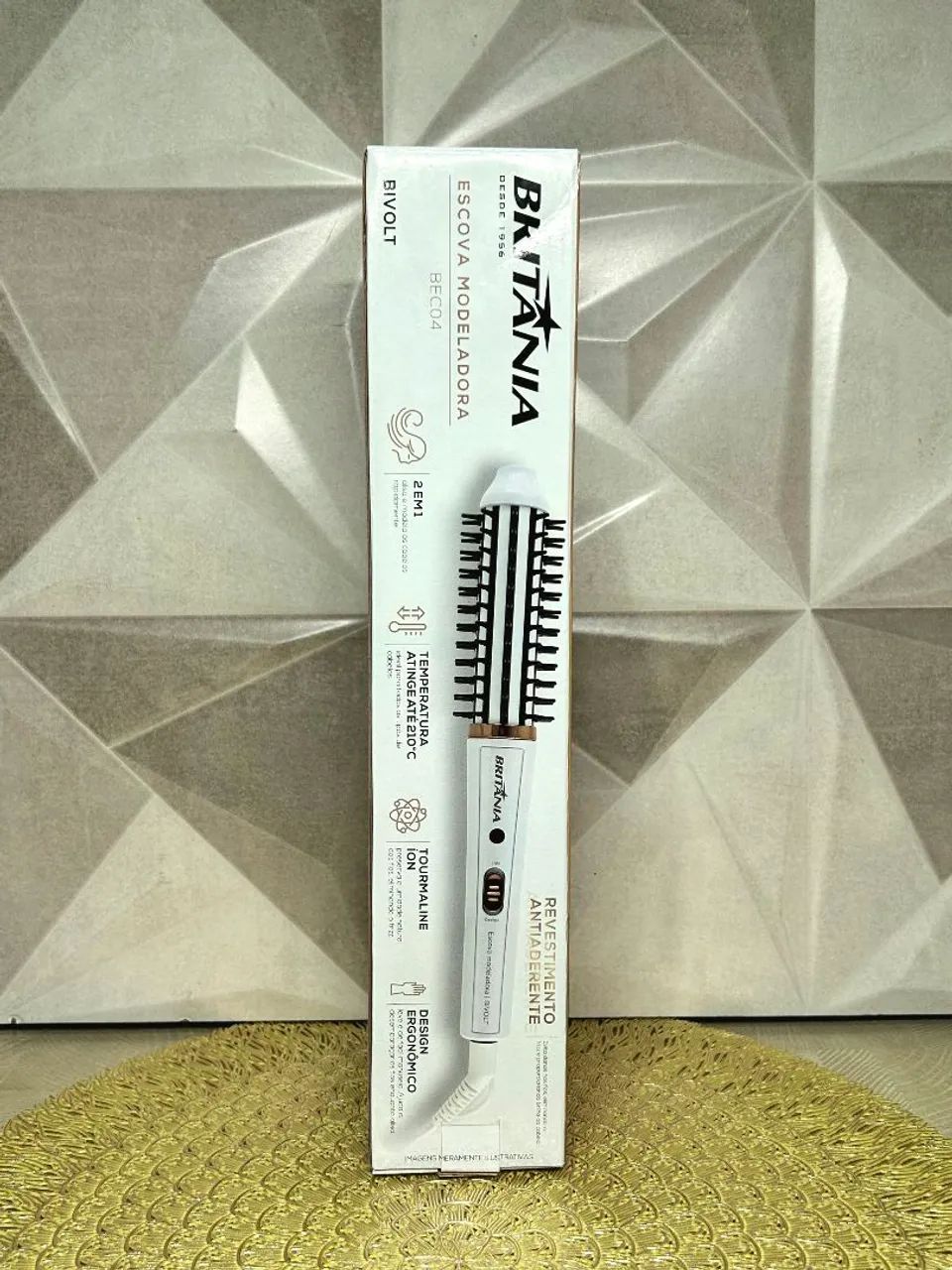 Escova Modeladora Britânia 2 em 1 Bivolt - Foto 5