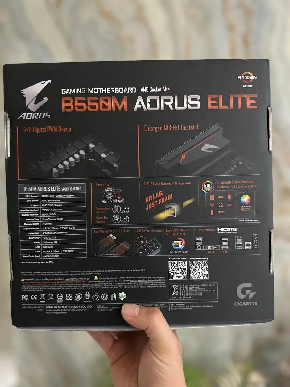 Placa mãe b550 Aorus Elite - Lacrada - Foto 5