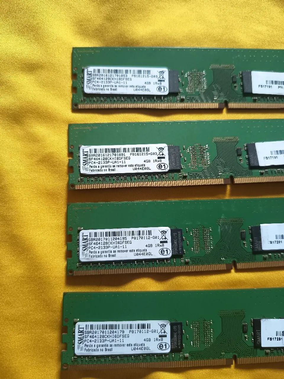 Quatro Memória ram ddr4 4gb super conservado  - Foto 4