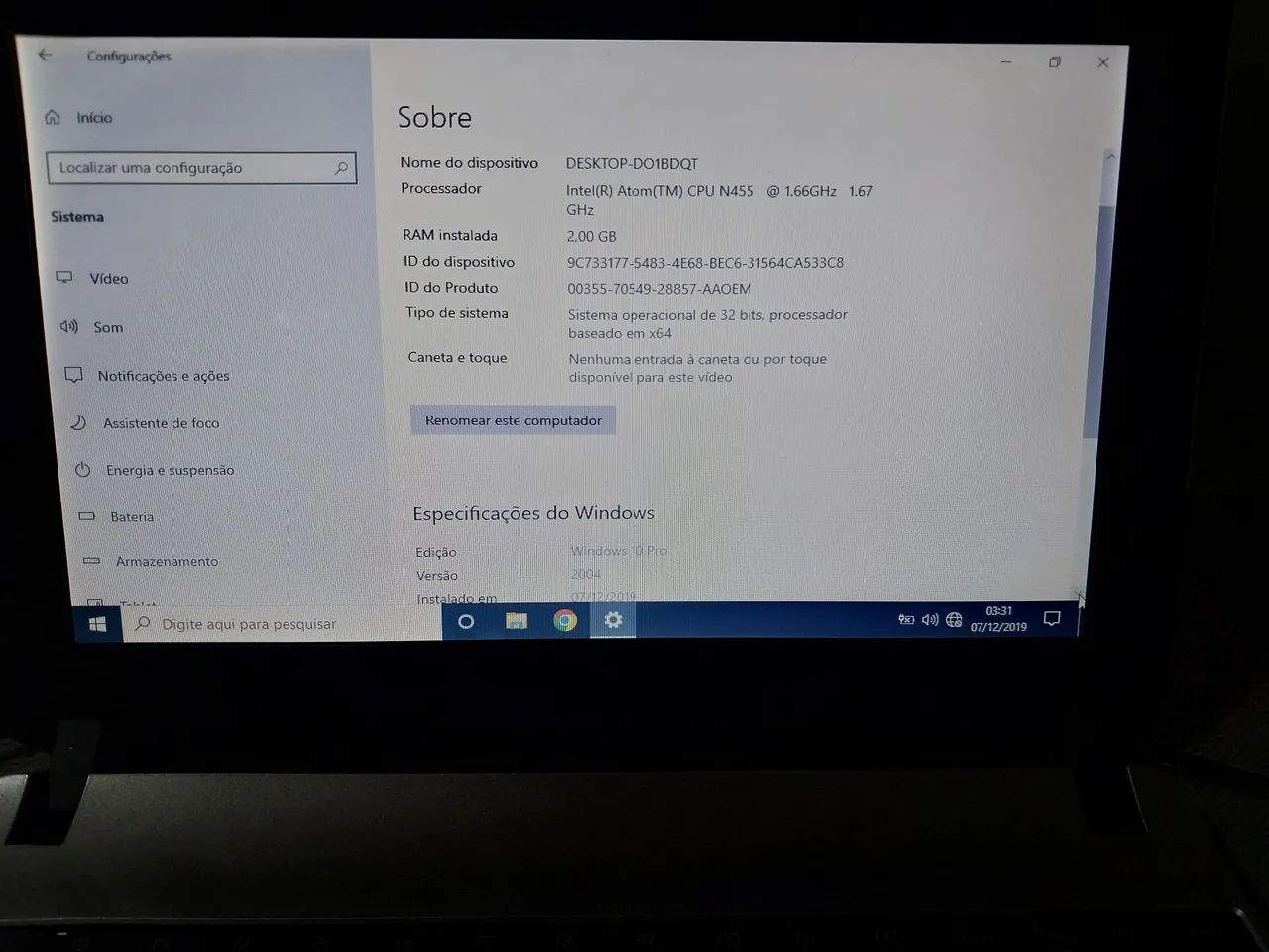 Netbook 2gb de ram ddr3 Positivo Black muito bonito e funcionando - Foto 4
