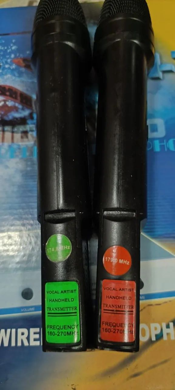 Microfone sem fio duplo VHF - Foto 3