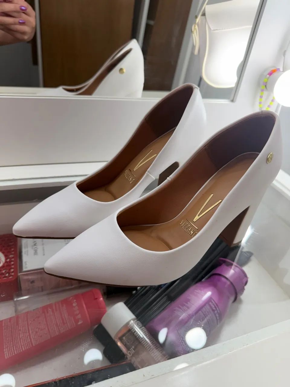 Scarpin Vizzano Branco - Foto 3