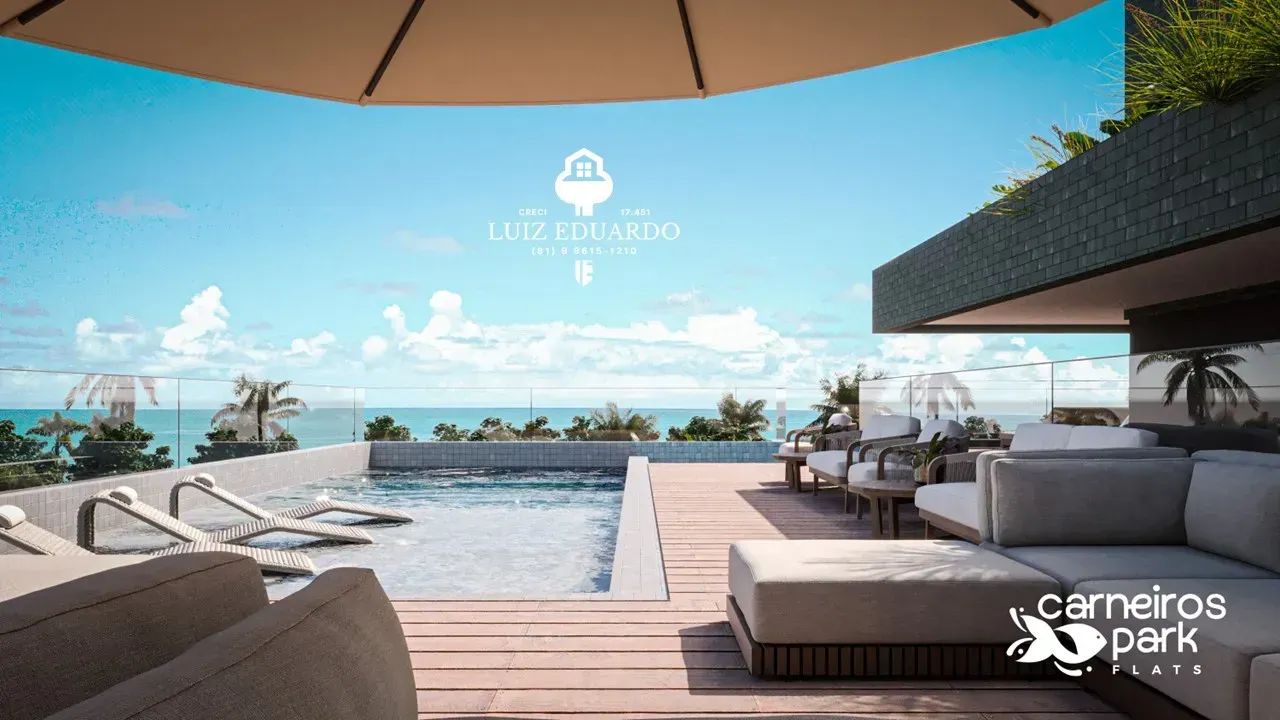 PRAIA DOS CARNEIROS - FLAT 25 m² A 50 m do mar com lazer completo e próx. ao parque aquáti - Foto 7
