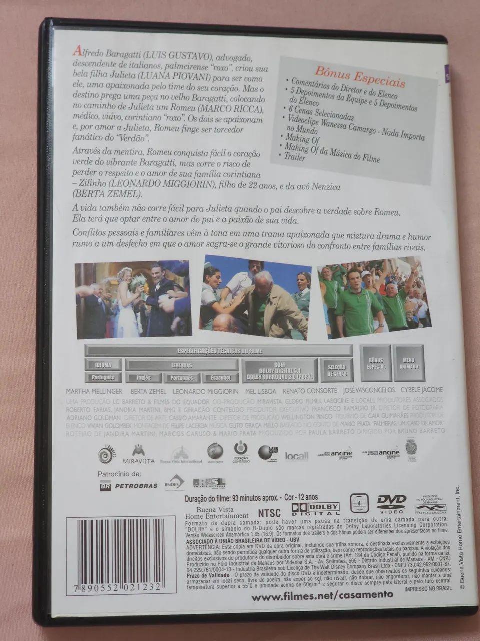 DVD - O Casamento de Romeu e Julieta - Marco Ricca - Luana Piovani - Com Encarte - Foto 3