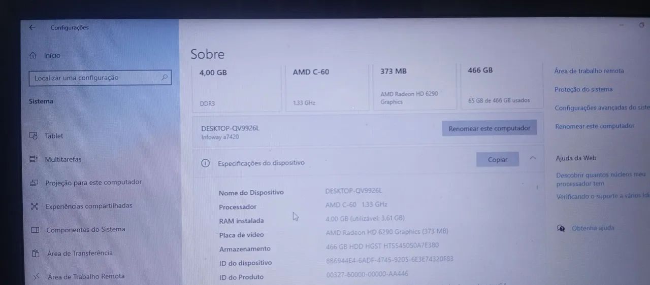  Notebook Infoway Itautec Usado Funcionando Bem  - Foto 5
