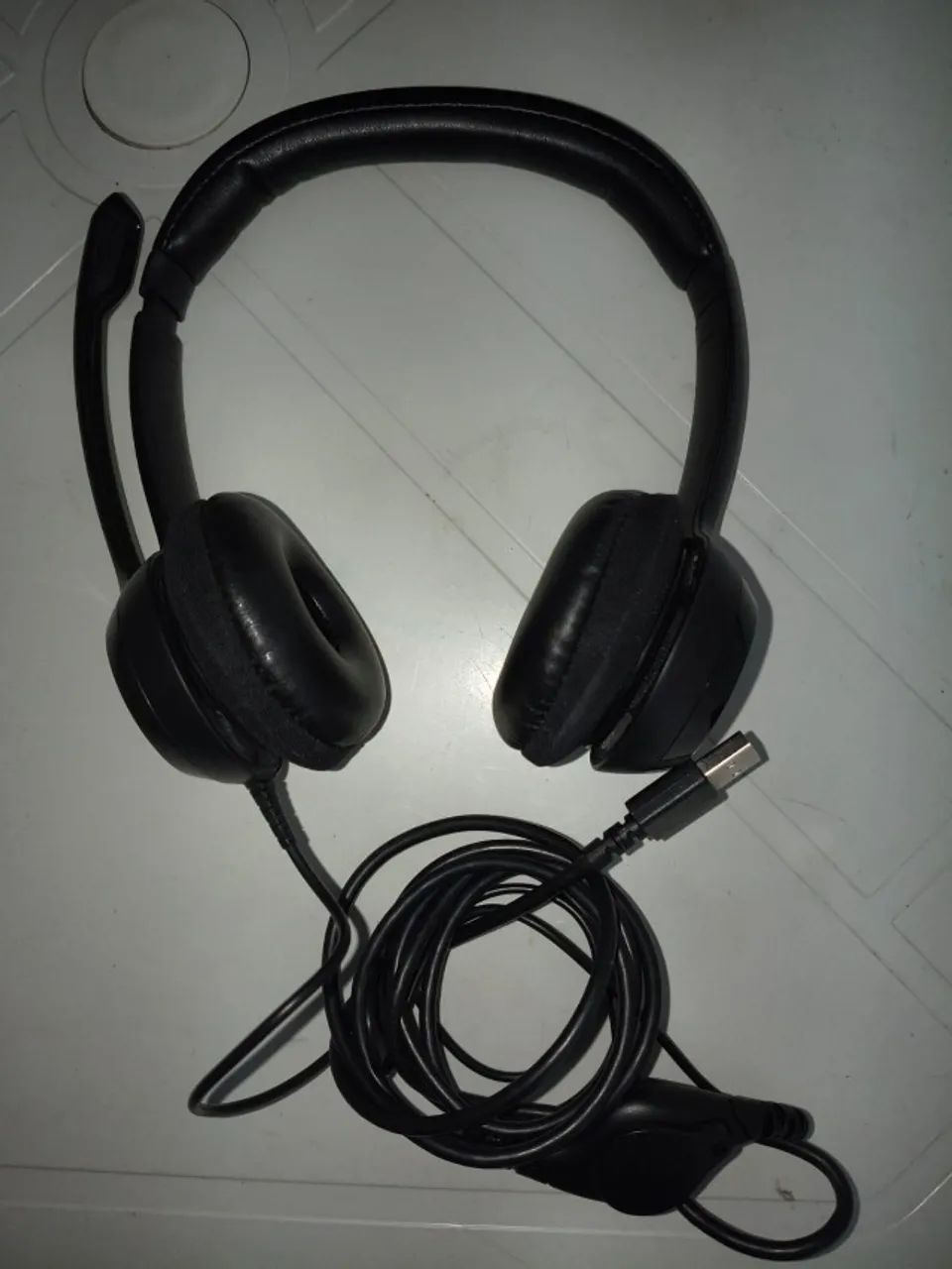 Headset com fio USB Logitech H390 - 02 unidades