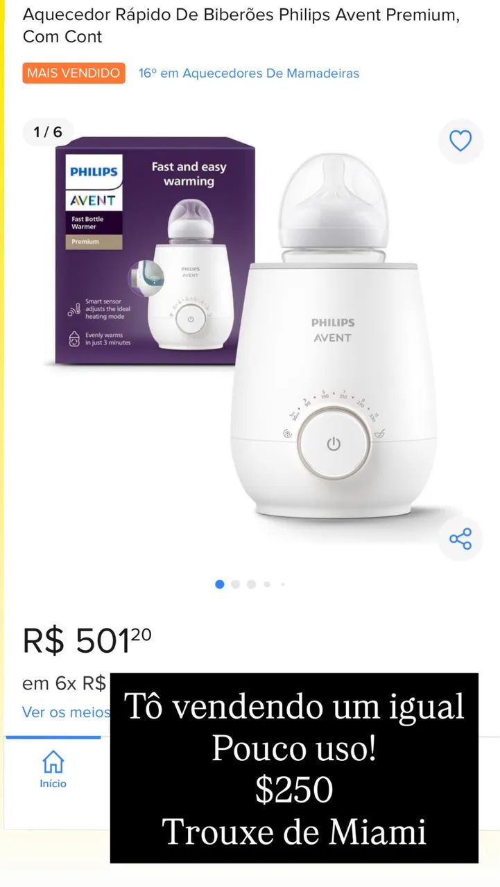 Aquecedor de leite Avent - Foto 3