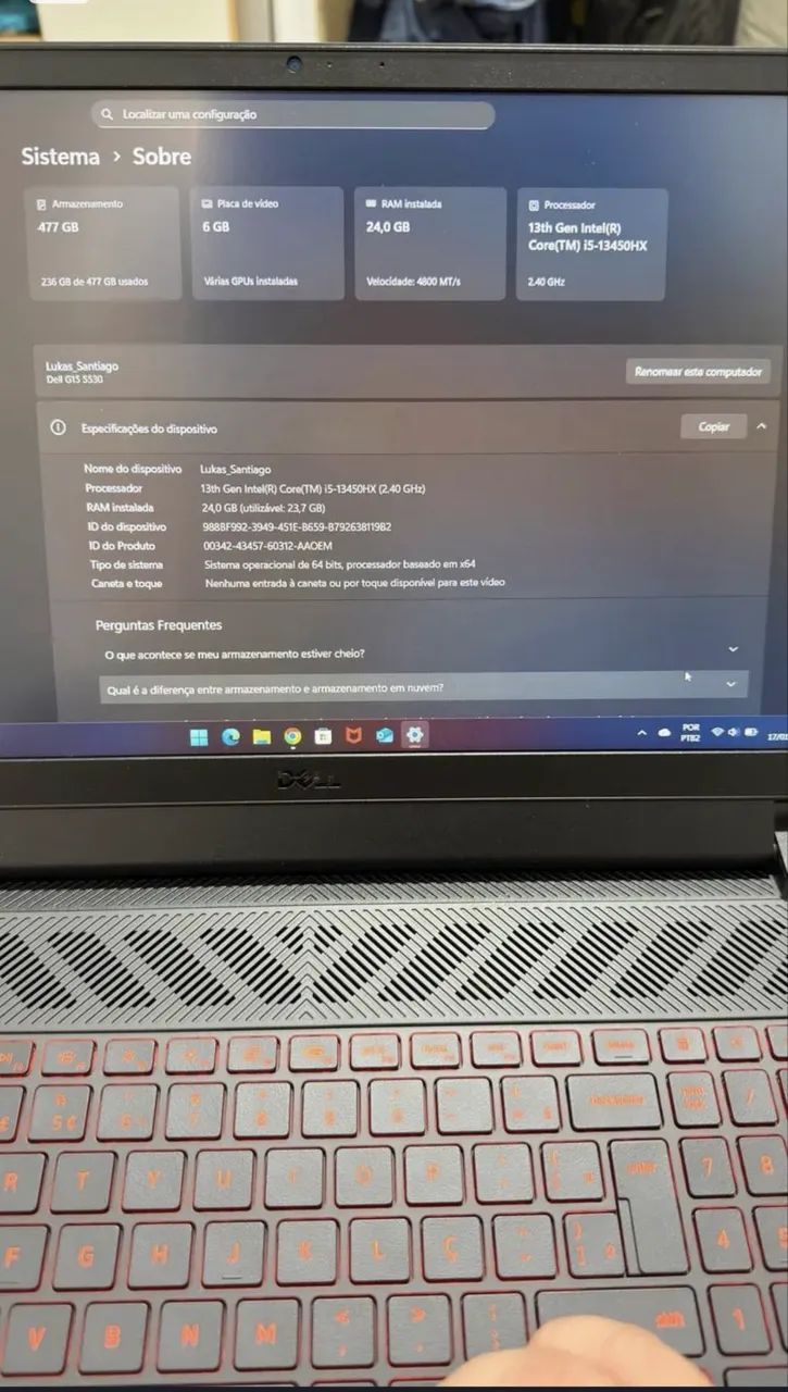 Notebook Gamer Dell G15  - Foto 4
