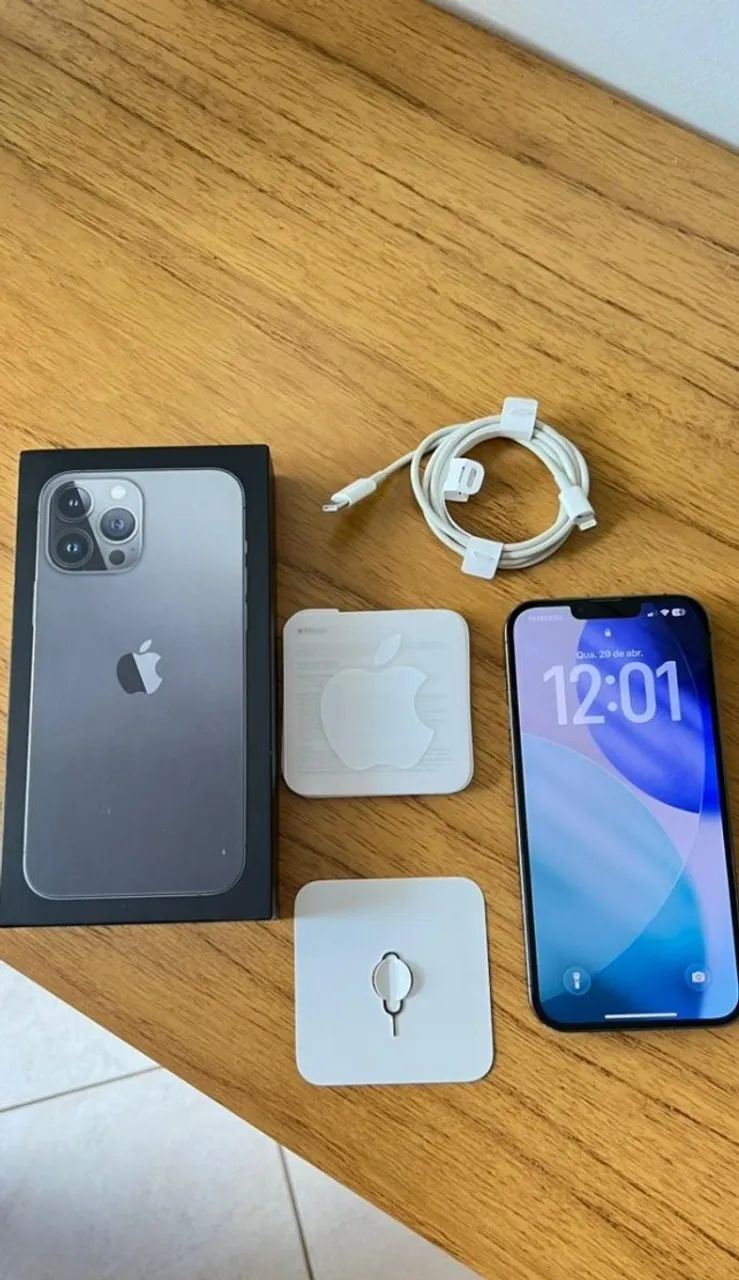 Iphone 13 Pro Max 256 GB Completo Bateria 76% Todo Original Unica