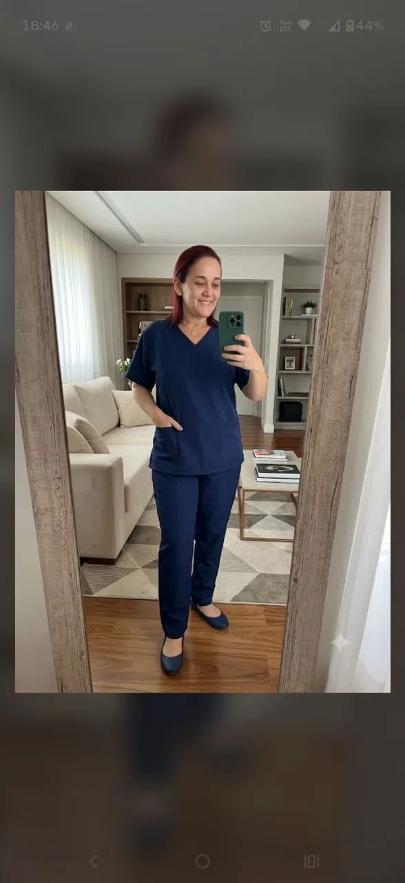 Pijama hospitalar em gabardine - Foto 4