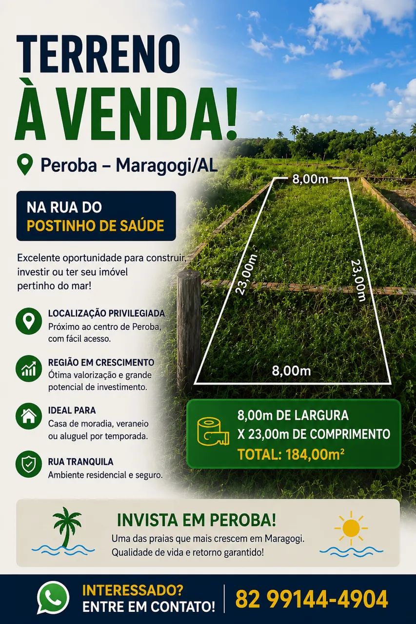 TERRENO EM PEROBA - MARAGOGI