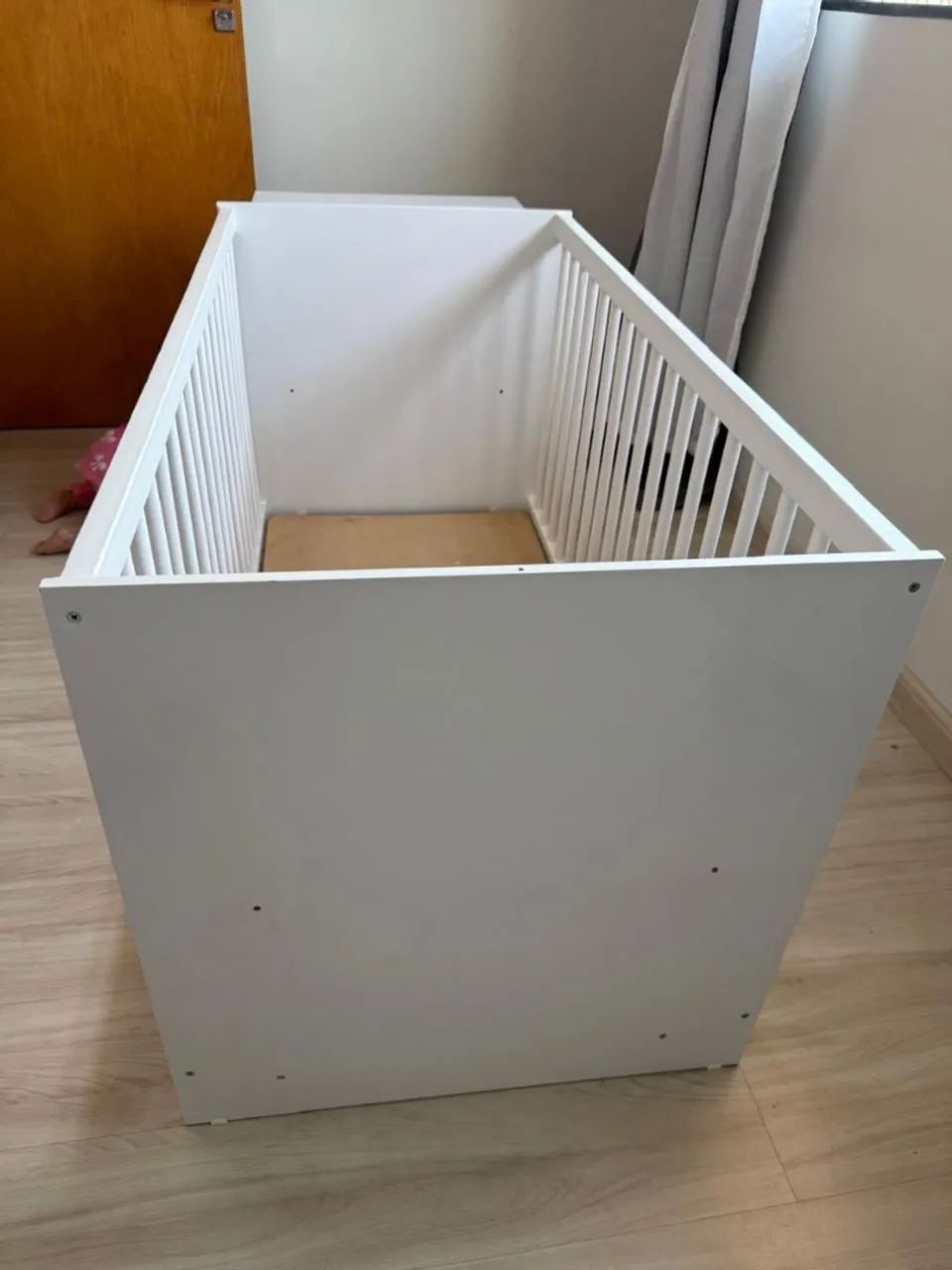 Berço branco com 3 gavetas 