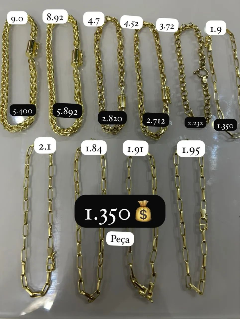Pulseira de ouro 18k(750) 