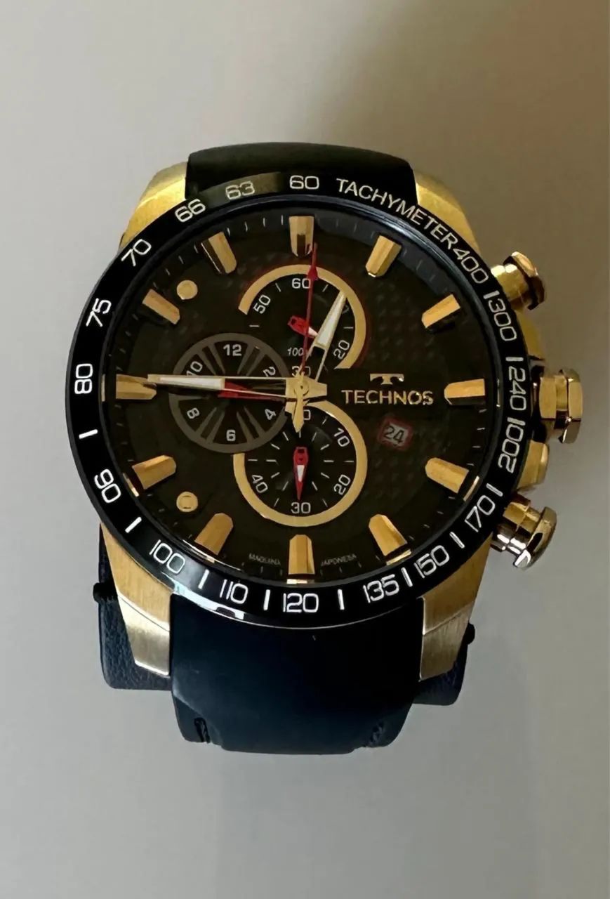 Relógio Technos Masculino Carbon Dourado - OS1ABR/T1P PERFORMANCE  - Foto 4