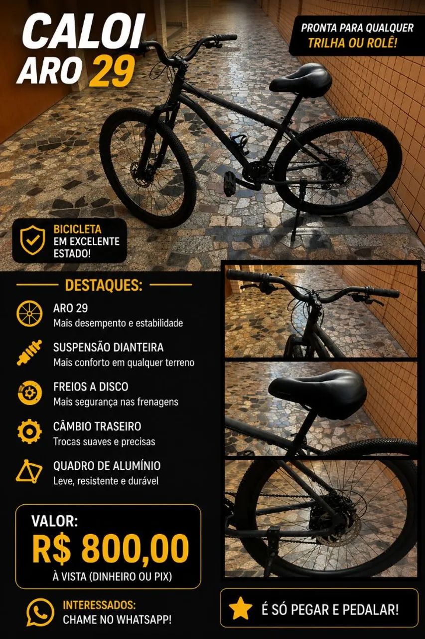 BICICLETA CALOI ARO 29