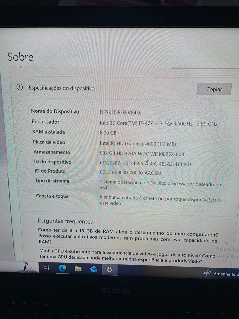 PC Completo em Excelente Estado - Pronto para usar  - Foto 4