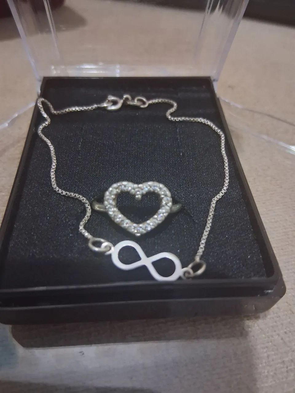 Pulseira e anel Prata 925 - Foto 2