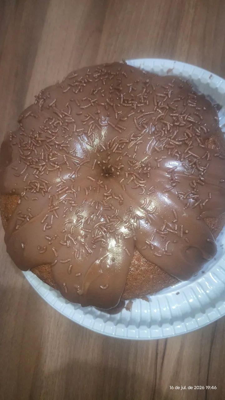 Bolo vulcão recheado - Foto 3