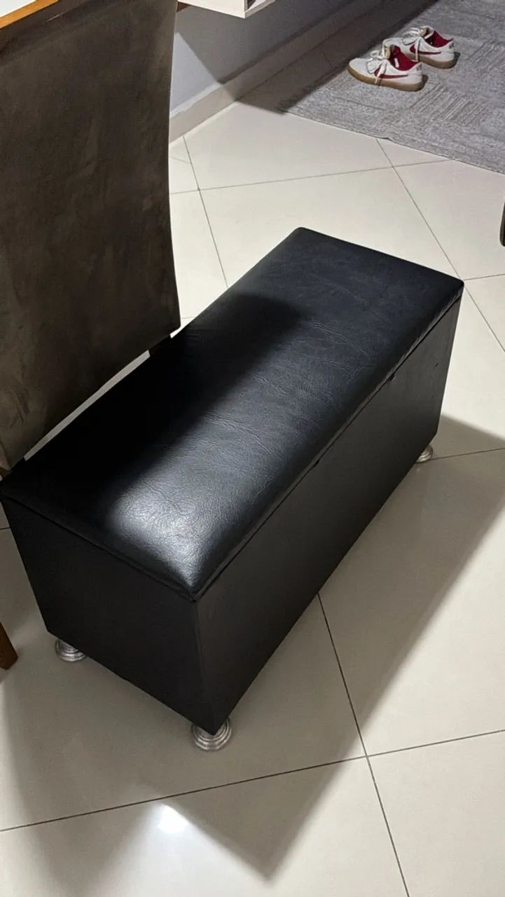 Recamier Baú em Courino Preto  - Foto 2