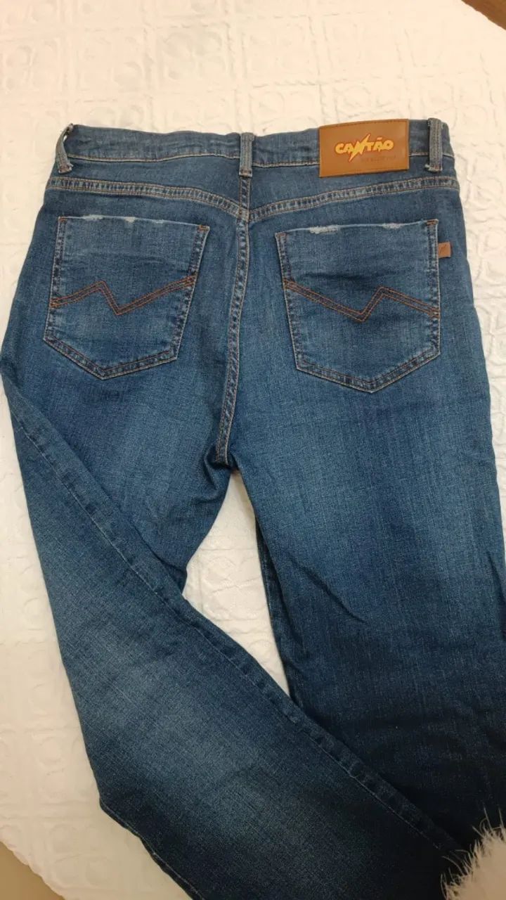 Calça Jeans da Cantão - original, nº 38/36 - Foto 5