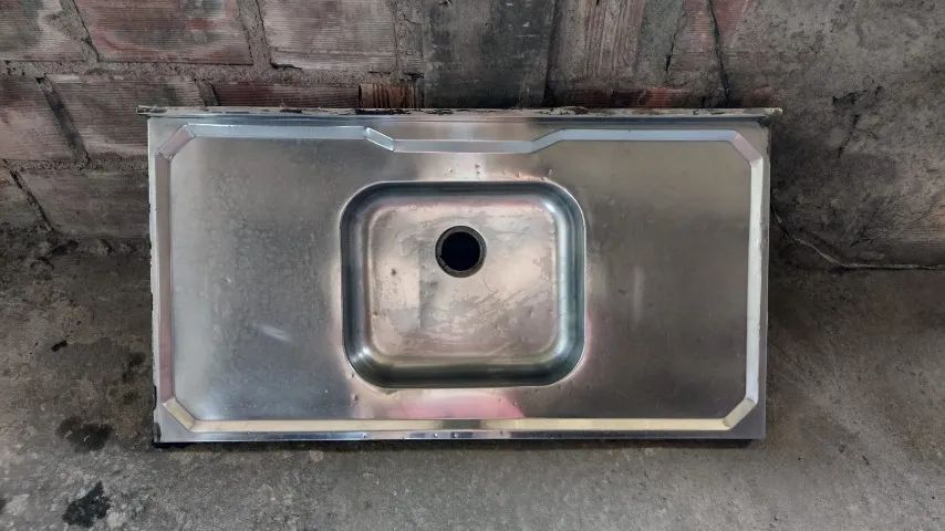 Pia de Aço Inox 1,00 x 54 Cm Usada Seminova 